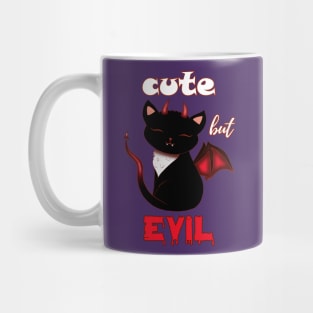 Halloween Devil Cat Cute but Evil Mug